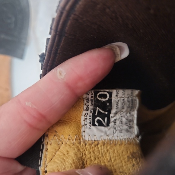 La BARCA Black Leather Botin Charro Ankle Unisex Pull On Chelsea Boots 8.5 - Picture 9 of 9